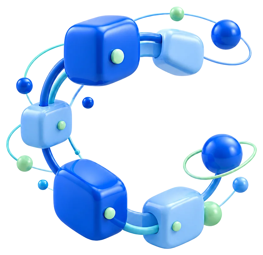 Abstract illustration of interconnected software modules forming the Consode C